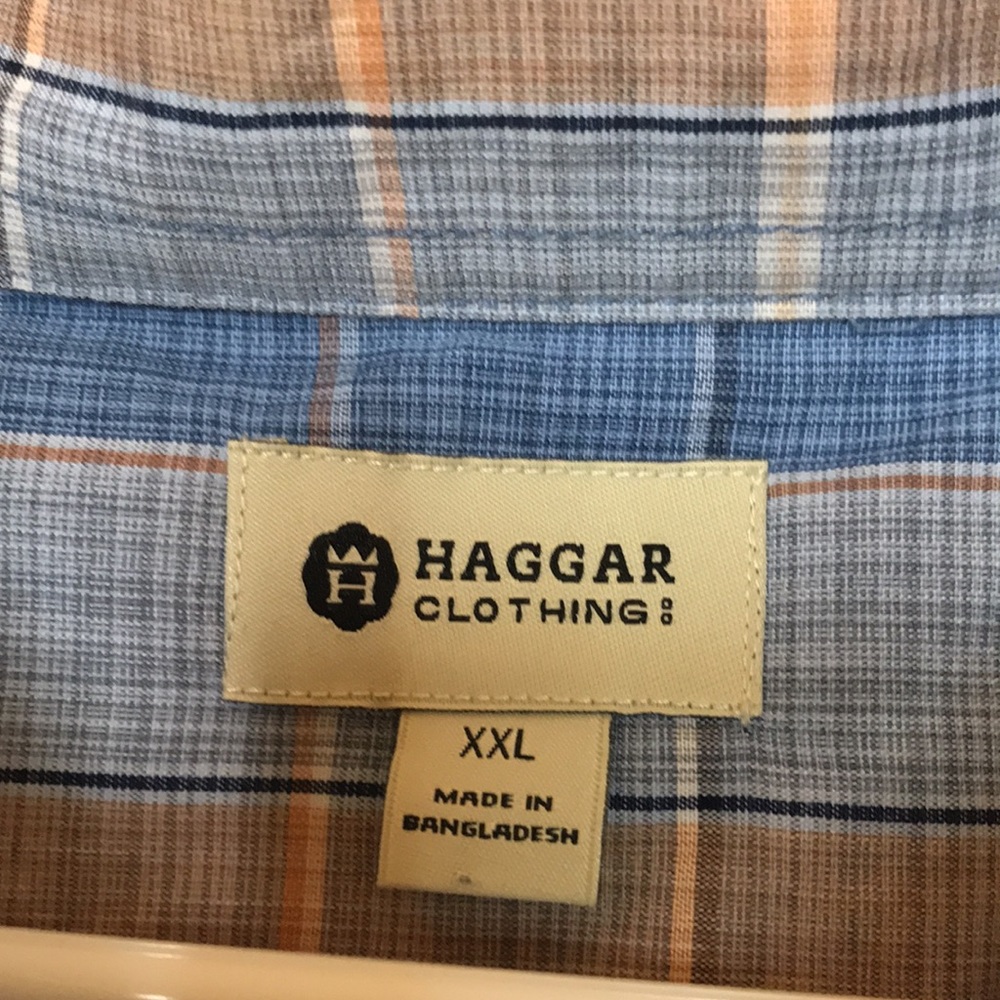 Haggar  Men’s Plaid Shirt - Picture 4 of 6